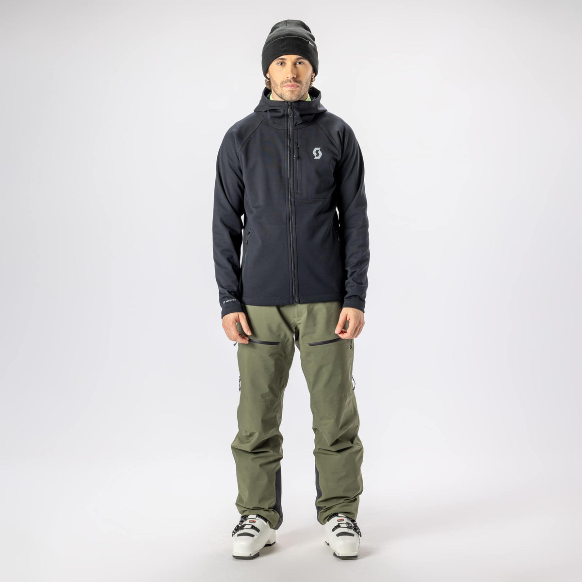 Felpa con cappuccio SCOTT Defined Warm Zip Midlayer da uomo – Utilizzo 4