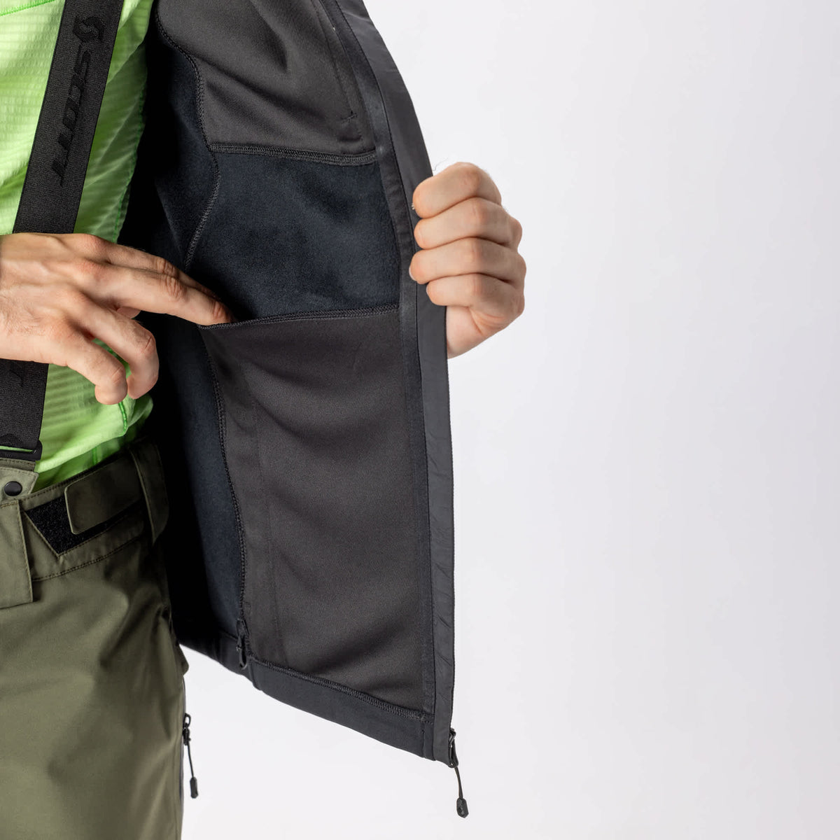 Felpa con cappuccio SCOTT Defined Warm Zip Midlayer da uomo – Utilizzo 3