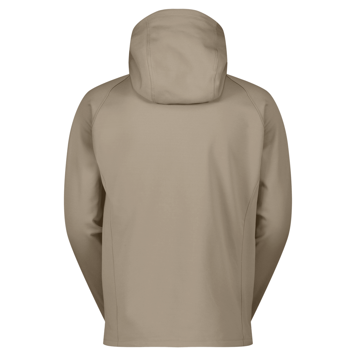 Felpa con cappuccio SCOTT Defined Warm Zip Midlayer da uomo – Portobello Beige, vista da dietro