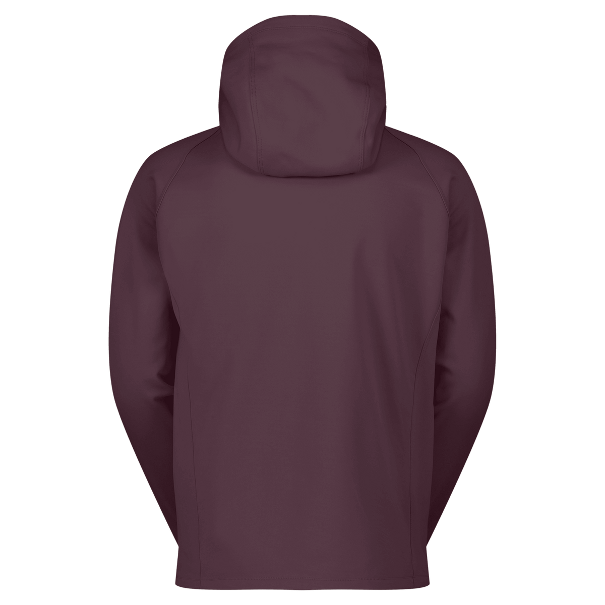 Felpa con cappuccio SCOTT Defined Warm Zip Midlayer da uomo – Cocoa Red, vista posteriore