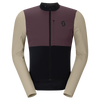 SCOTT Endurance Warm Langarm-Radtrikot Herren Black - Cocoa Red Vorderansicht