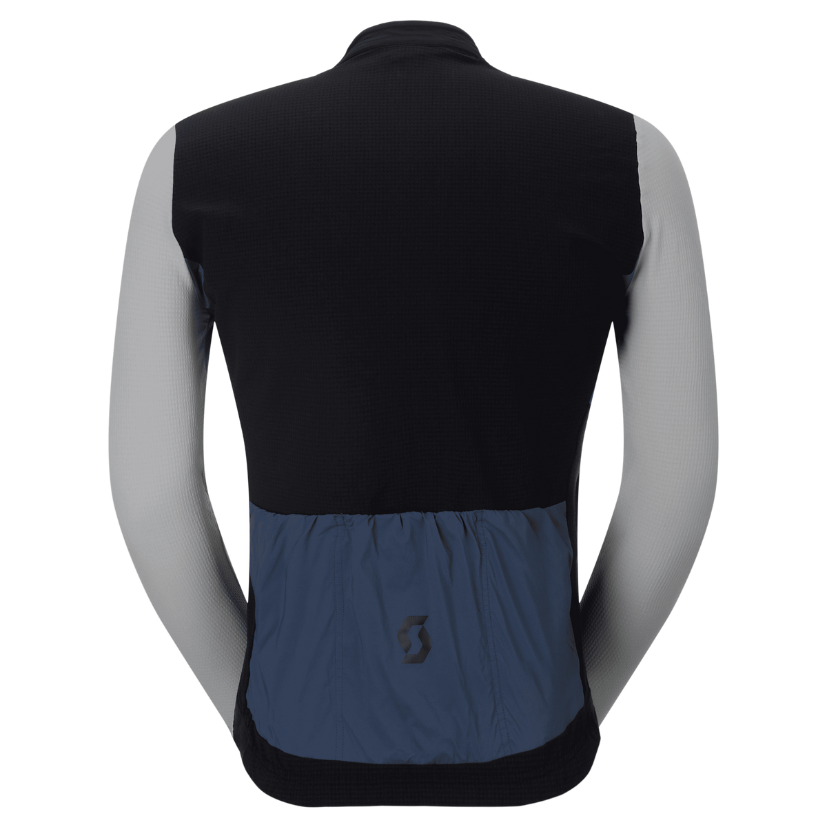 SCOTT Endurance Warm Langarm-Radtrikot Herren Black - Dusk Blue Rückansicht