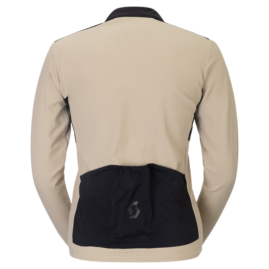 SCOTT Endurance Warm Langarm-Radtrikot Damen Portobello Beige - Black Rückansicht