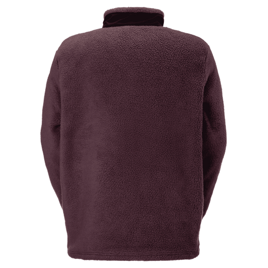 Giacca in pile SCOTT Escape Heritage da uomo – Cocoa Red - Black (vista da dietro)