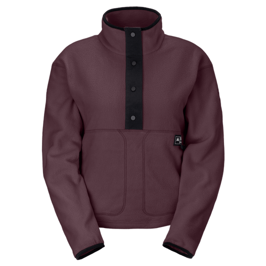 Maglione in pile SCOTT Escape Original da donna - Cocoa Red, vista frontale