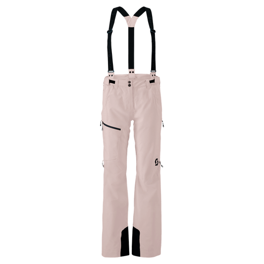 Pantaloni da sci SCOTT Explorair 3L da donna, colore Wax Pink – Vista frontale
