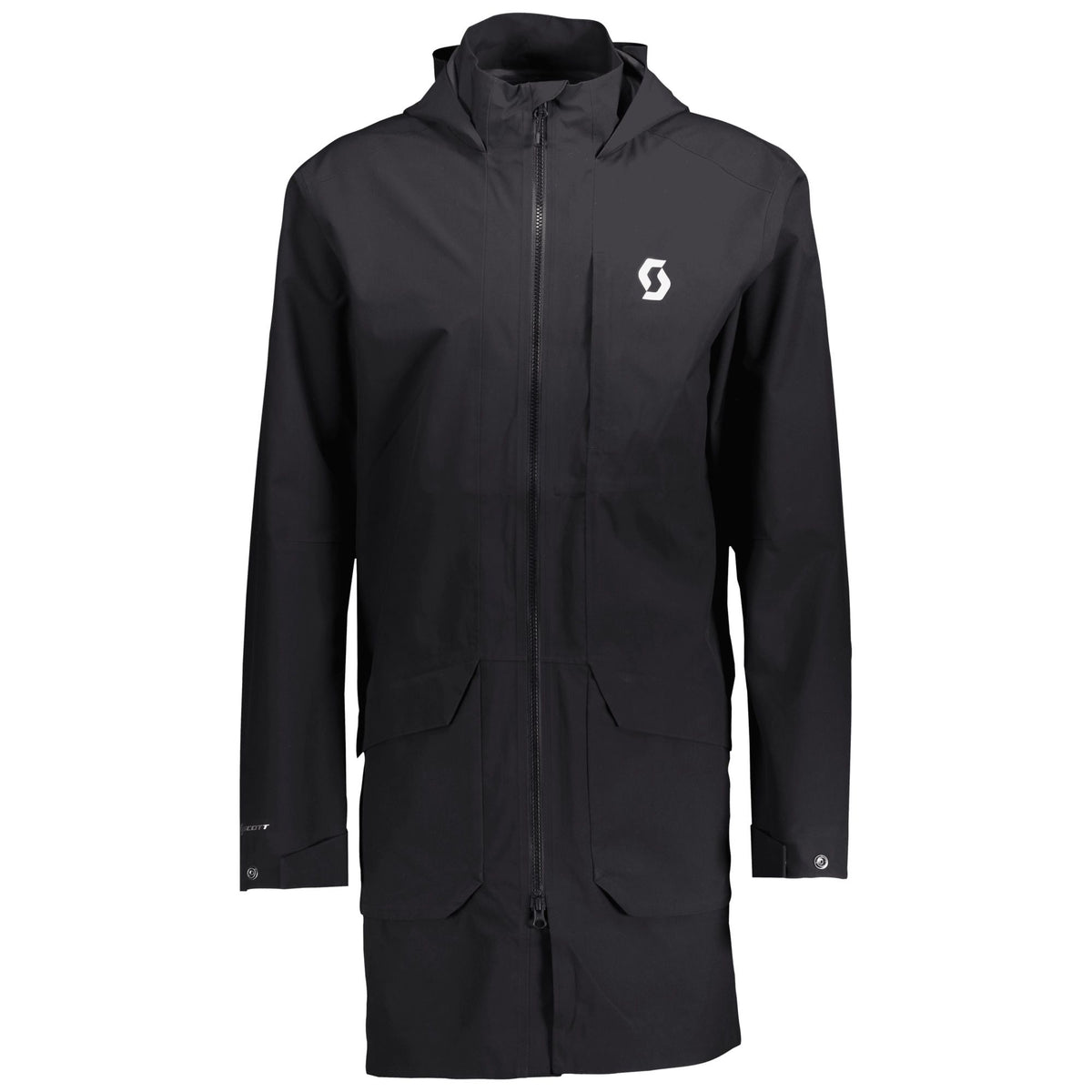 SCOTT Rain Coat FT Cappotto impermeabile da uomo Nero - Grigio – Vista frontale