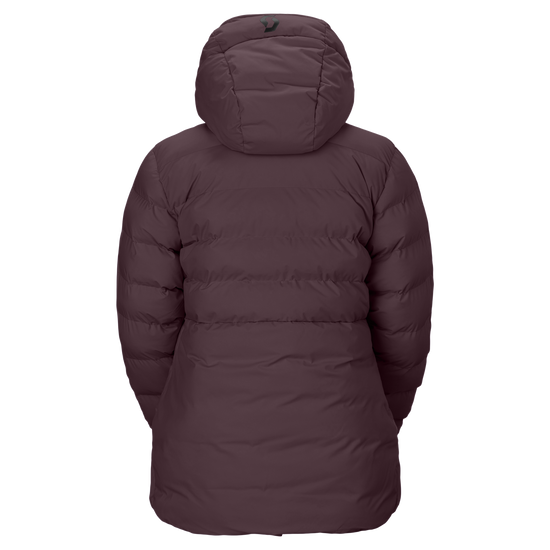 Veste de sports d'hiver SCOTT Ultimate Warm pour femme, couleur Cocoa Red – vue de dos