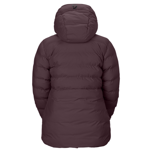 Veste de sports d'hiver SCOTT Ultimate Warm pour femme, couleur Cocoa Red – vue de dos