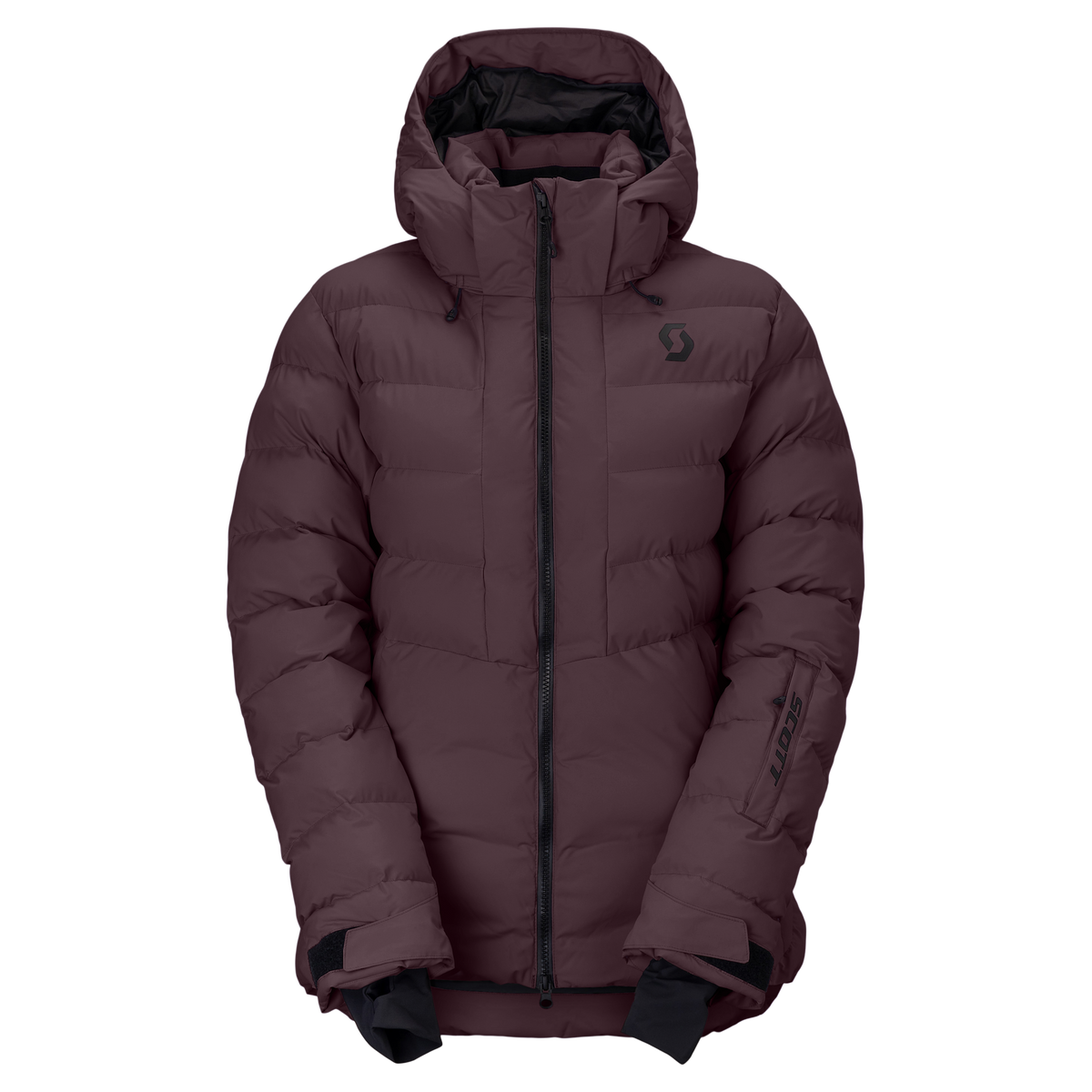 Veste de sports d'hiver SCOTT Ultimate Warm pour femme, couleur Cocoa Red – vue de face