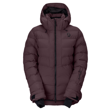 Veste de sports d'hiver SCOTT Ultimate Warm pour femme, couleur Cocoa Red – vue de face