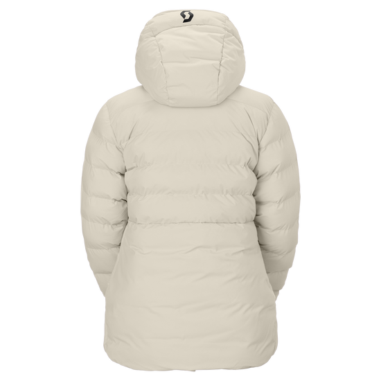 Veste de sports d'hiver SCOTT Ultimate Warm pour femme, couleur Latte Beige – vue de dos