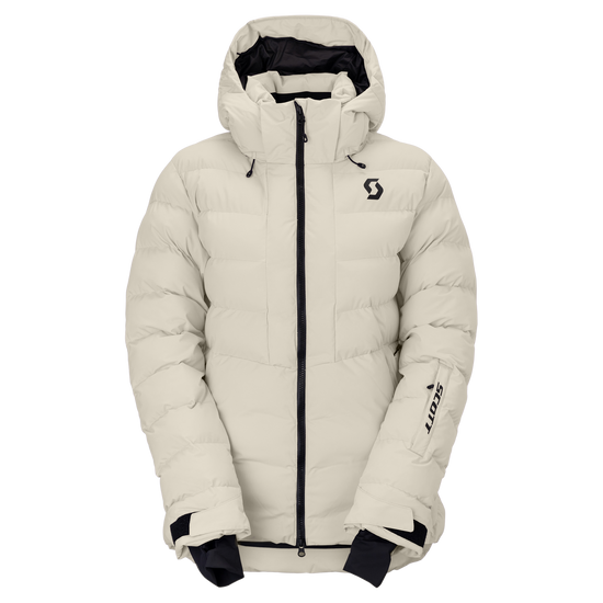 Veste de sports d'hiver SCOTT Ultimate Warm pour femme, couleur Latte Beige – vue de face