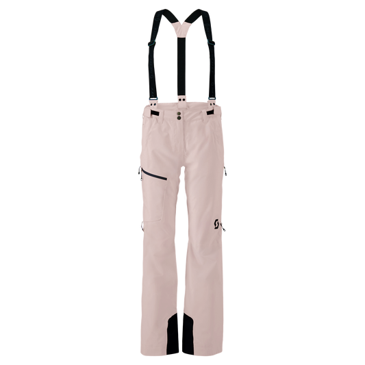 Pantalones de deportes de invierno SCOTT Explorair 3L para mujer, color Wax Pink – Vista frontal