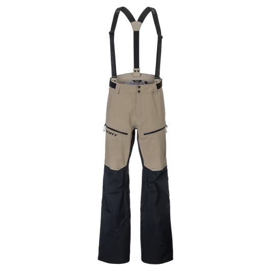 SCOTT Explorair GORE-TEX 3L Men's Winter Sports Pants, Portobello Beige - Black