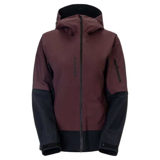 Giacca da sport invernali SCOTT Explorair GORE-TEX 3L da donna, colore Cocoa Red - Black