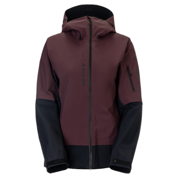 Giacca da sport invernali SCOTT Explorair GORE-TEX 3L da donna, colore Cocoa Red - Black