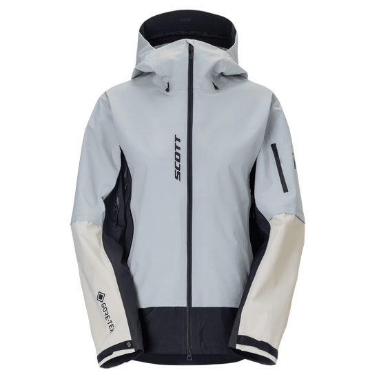 Giacca da sport invernali SCOTT Explorair GORE-TEX 3L da donna, colore Mist Blue - Latte Beige