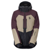 SCOTT Ultimate Dryo Men's Winter Sports Jacket – Cocoa Red - Portobello Beige – Front View