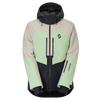 SCOTT Ultimate Dryo Men's Winter Sports Jacket – Latte Beige - Vapour Green – Front View