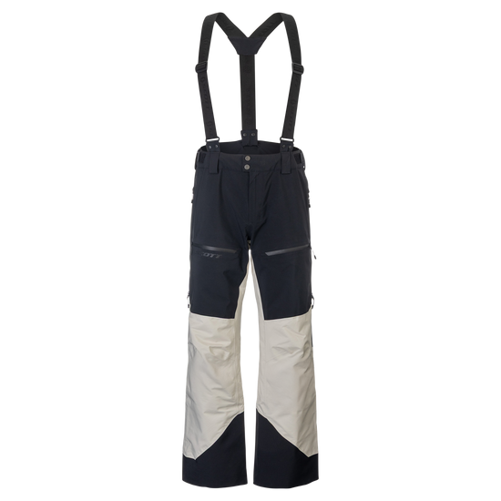 Pantaloni da sport invernali SCOTT Vertic GORE-TEX 2L da uomo – Nero - Beige Latte sul davanti