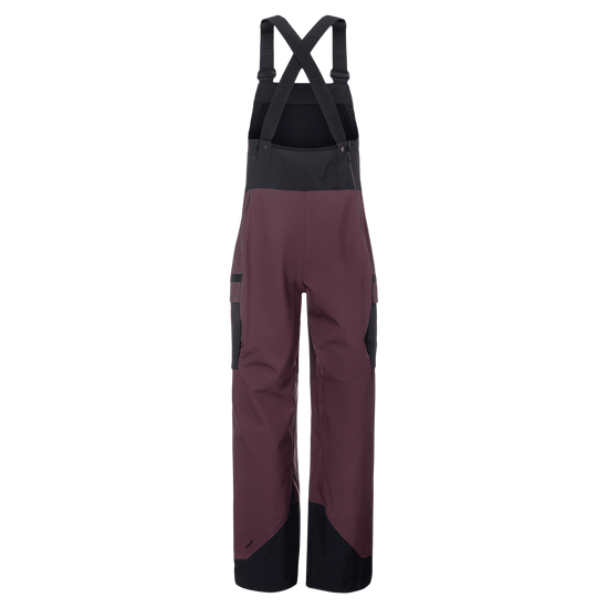 Pantalones de deportes de invierno SCOTT Vertic Utility 3L para hombre – Cocoa Red - Black – Vista trasera