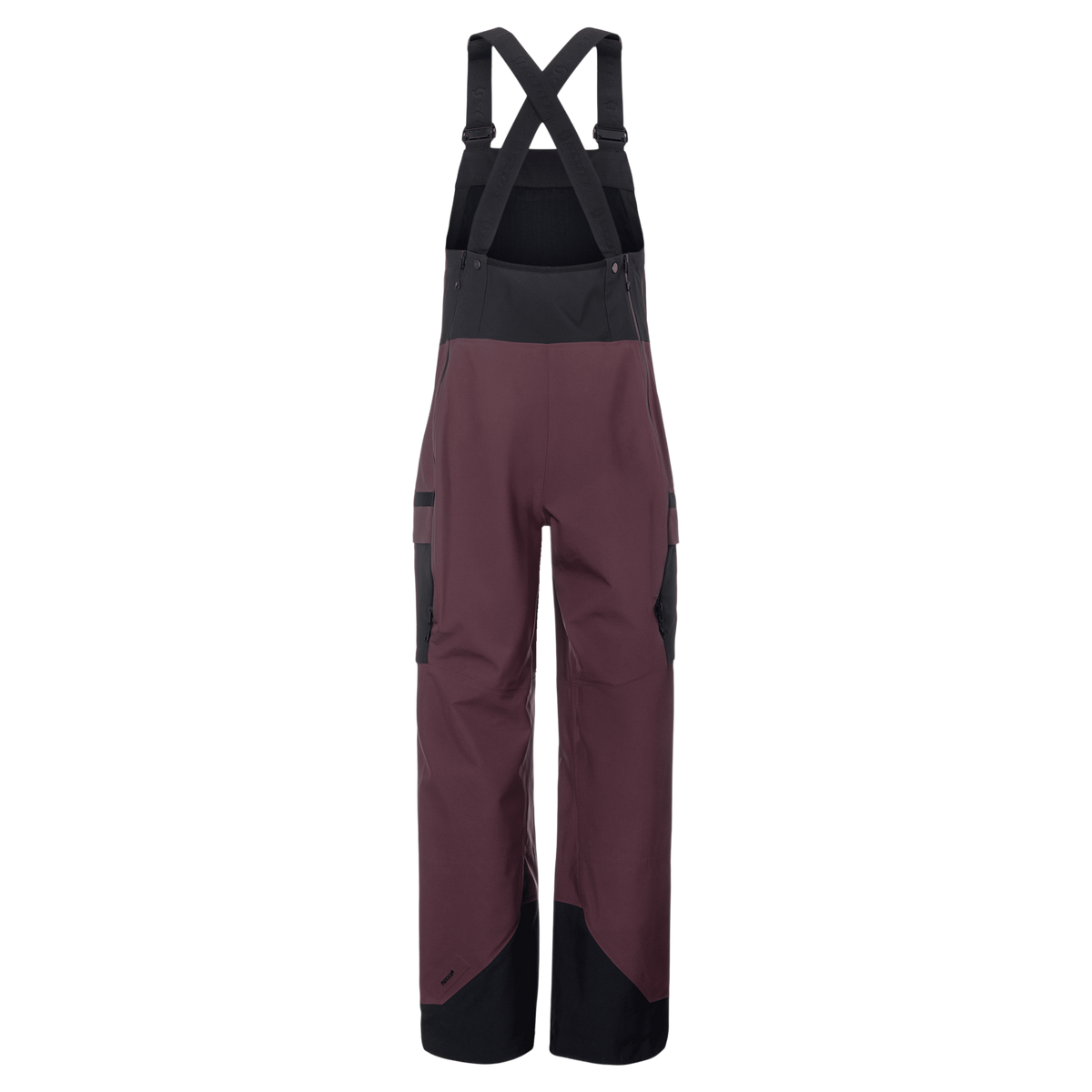 Pantalones de deportes de invierno SCOTT Vertic Utility 3L para hombre – Cocoa Red - Black – Vista trasera