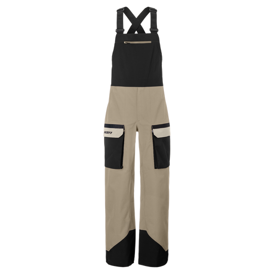 Pantalones de deportes de invierno SCOTT Vertic Utility 3L para hombre – Beige Portobello - Negro – Vista frontal