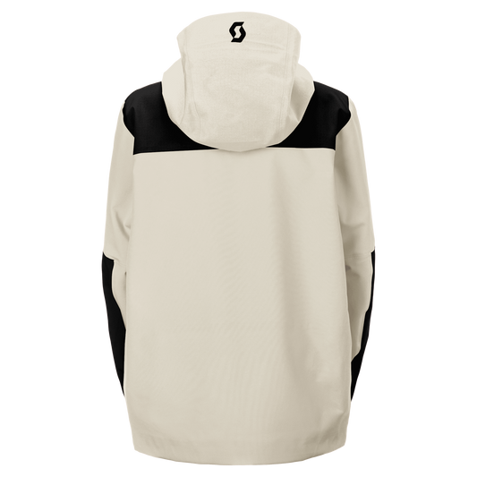 SCOTT Vertic Utility 3L Women's Winter Sports Jacket, Black - Latte Beige (Back View)