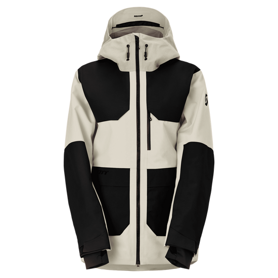 SCOTT Vertic Utility 3L wintersportjas dames Zwart - Latte Beige Vooraanzicht