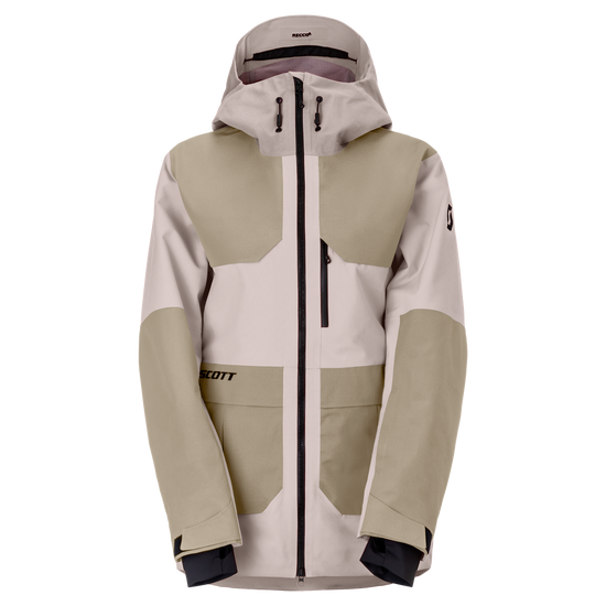 SCOTT Vertic Utility 3L wintersportjas voor dames, Wax Pink - Portobello Beige, vooraanzicht