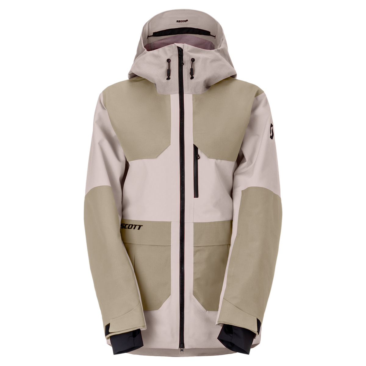 SCOTT Vertic Utility 3L wintersportjas voor dames, Wax Pink - Portobello Beige, vooraanzicht