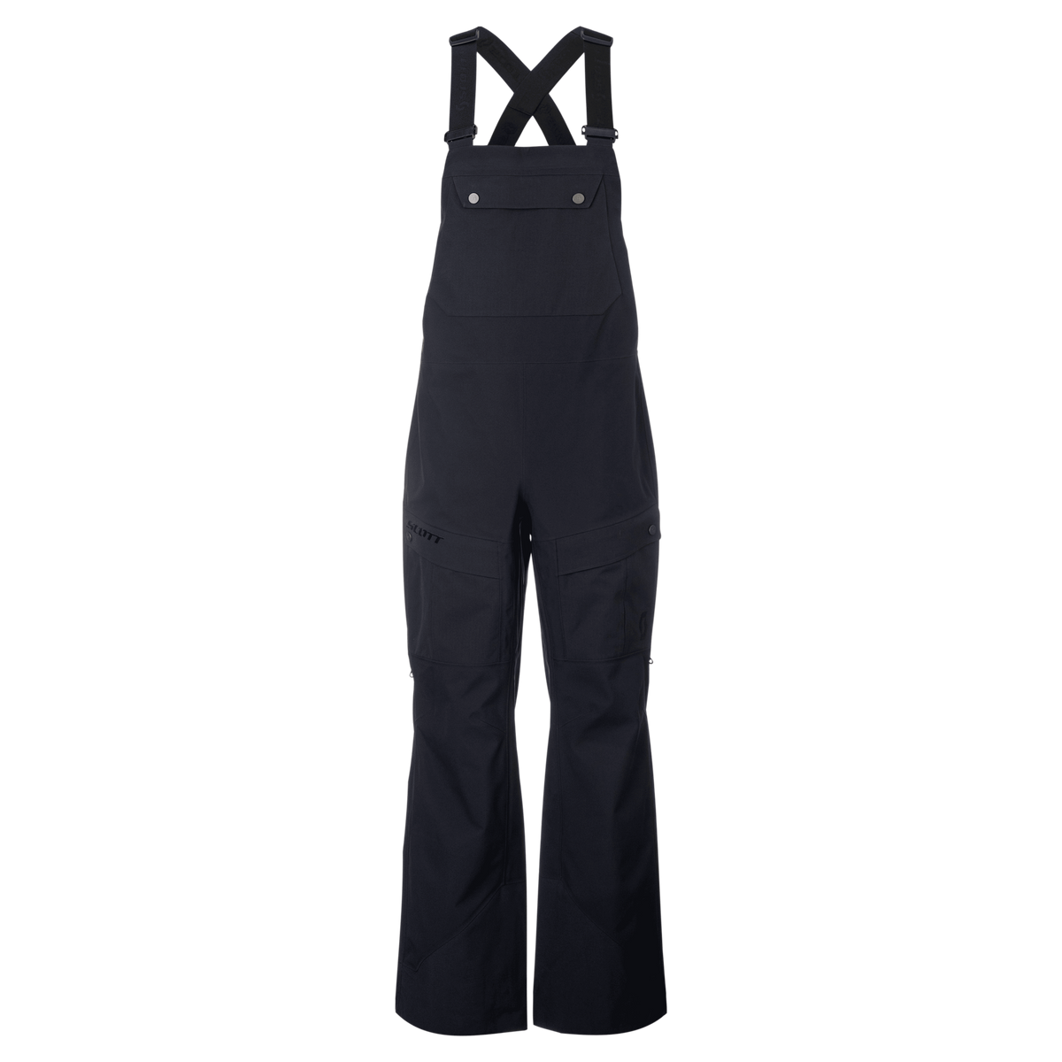 Pantaloni da sport invernali SCOTT Vertic Utility 3L da donna, neri – Vista frontale