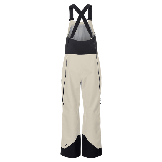 Pantaloni da sport invernali SCOTT Vertic Utility 3L da donna, colore Latte Beige - Nero, vista posteriore