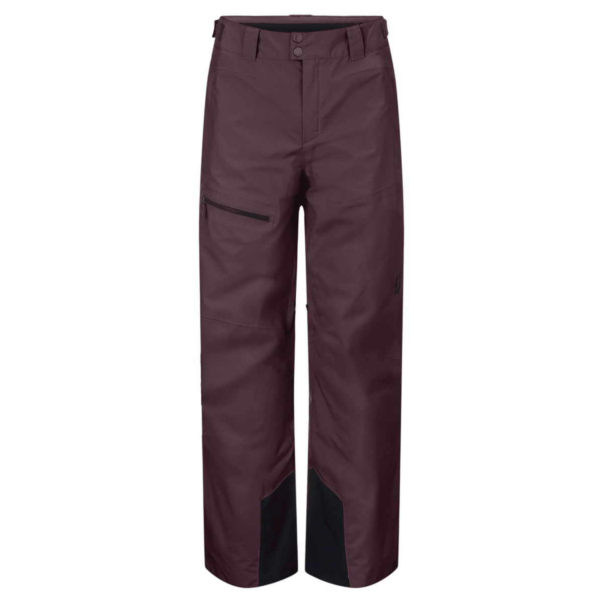 Pantaloni da sci SCOTT Ultimate Dryo 10 da uomo – Cocoa Red – Vista frontale