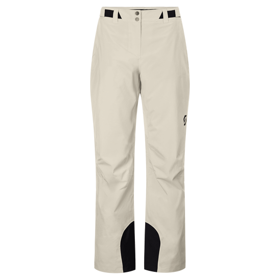 Pantalones de deportes de invierno SCOTT Ultimate Dryo 10 para mujer – Beige Latte – Vista frontal