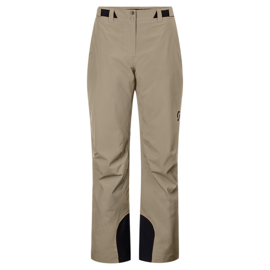 Pantalones de deportes de invierno SCOTT Ultimate Dryo 10 para mujer – Beige Portobello – Vista frontal