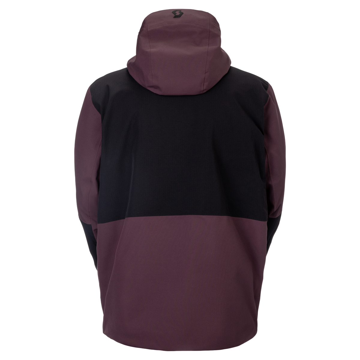 SCOTT Ultimate Dryo Utility Winter Sports Jacket for Men, Cocoa Red - Black (Back View)