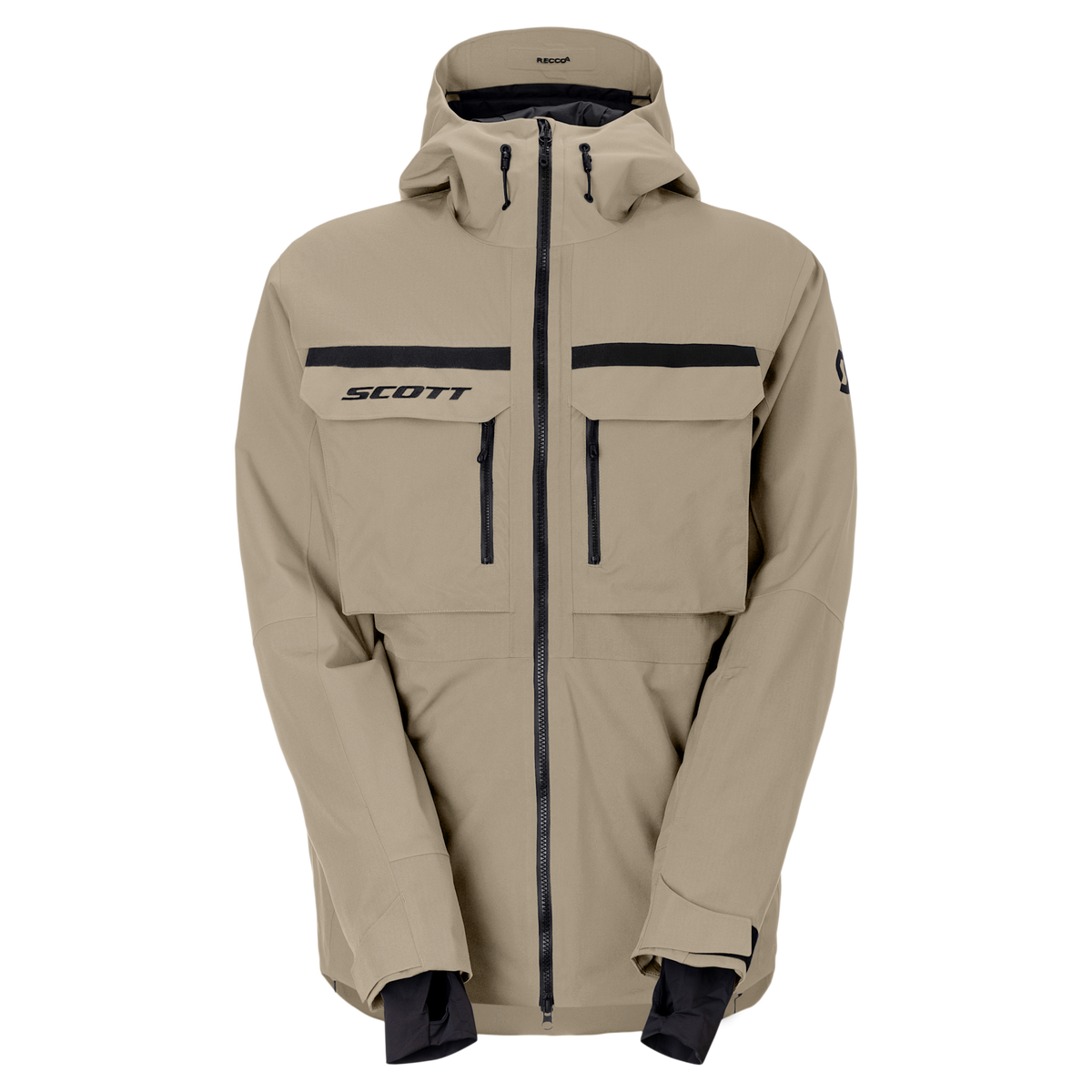 SCOTT Ultimate Dryo Utility Winter Sports Jacket for Men, Portobello Beige, Front View