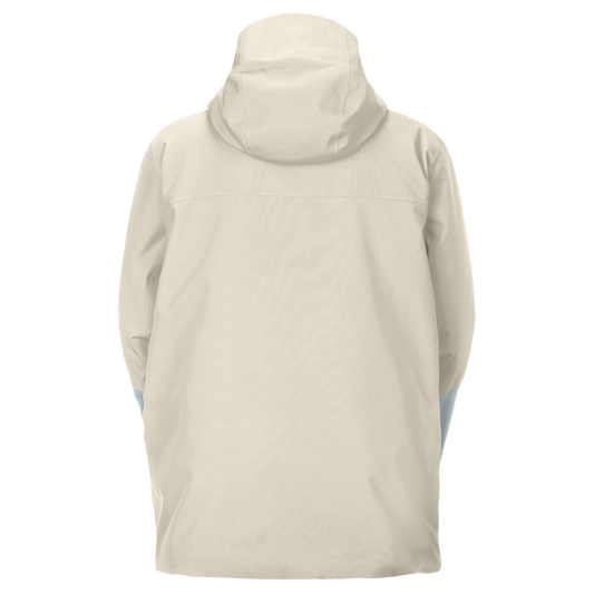 SCOTT Ultimate Dryo Utility Women's Winter Sports Jacket, Latte Beige - Mist Blue (Back View)