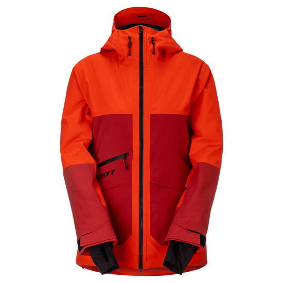 SCOTT Ultimate Dryo Utility wintersportjas voor dames Turbo Red - Toasted Red, vooraanzicht