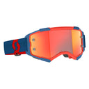 Scott FURY GOGGLE - Dark Blue - Neon Red - Orange Chrome Works One Size Brillen - PeakStyle