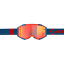 Scott FURY GOGGLE - Dark Blue - Neon Red - Orange Chrome Works One Size Brillen - PeakStyle