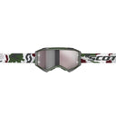 Scott FURY GOGGLE - Dark Green - White - Silver Chrome Works One Size Brillen - PeakStyle