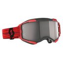 Scott FURY GOGGLE - Dark Red - Silver Chrome Works One Size Brillen - PeakStyle