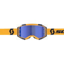 Scott FURY GOGGLE - Dark Yellow - Dark Blue - Blue Chrome Works One Size Brillen - PeakStyle