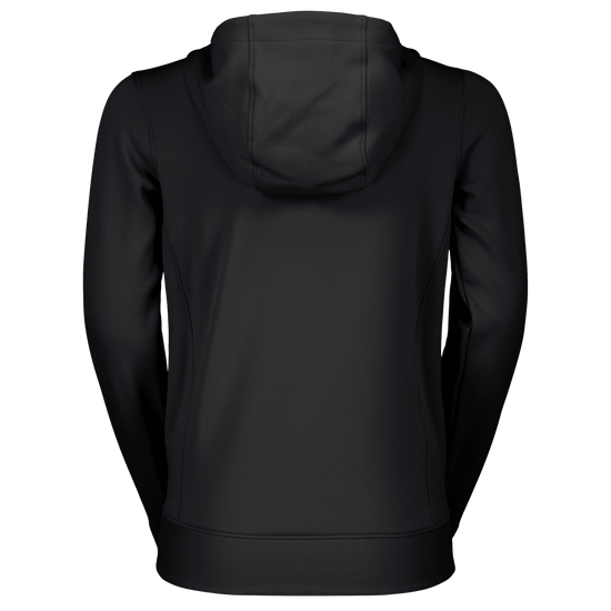 Sudadera con capucha SCOTT Icon para niños – Negra – Vista trasera