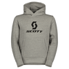 Sudadera con capucha SCOTT Icon para niños – Gris jaspeado – Vista frontal