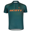 Scott JUNIOR RC PRO S/SL SHIRT - Aruba Green - Braze Orange 116 Oberbekleidung - PeakStyle