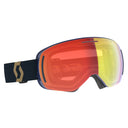 Scott LCG EVO GOGGLE - Team Beige - Aspen Blue - Enhancer Red Chrome One Size Brillen - PeakStyle